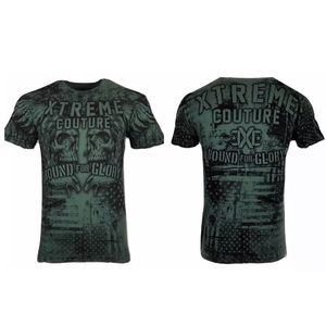 T-shirt Biker T-shirt Uomo By AFFLICTION AXE SLINGER - Stile Biker E MMA, 100% Cotone XTREME COUTURE - Foto 4